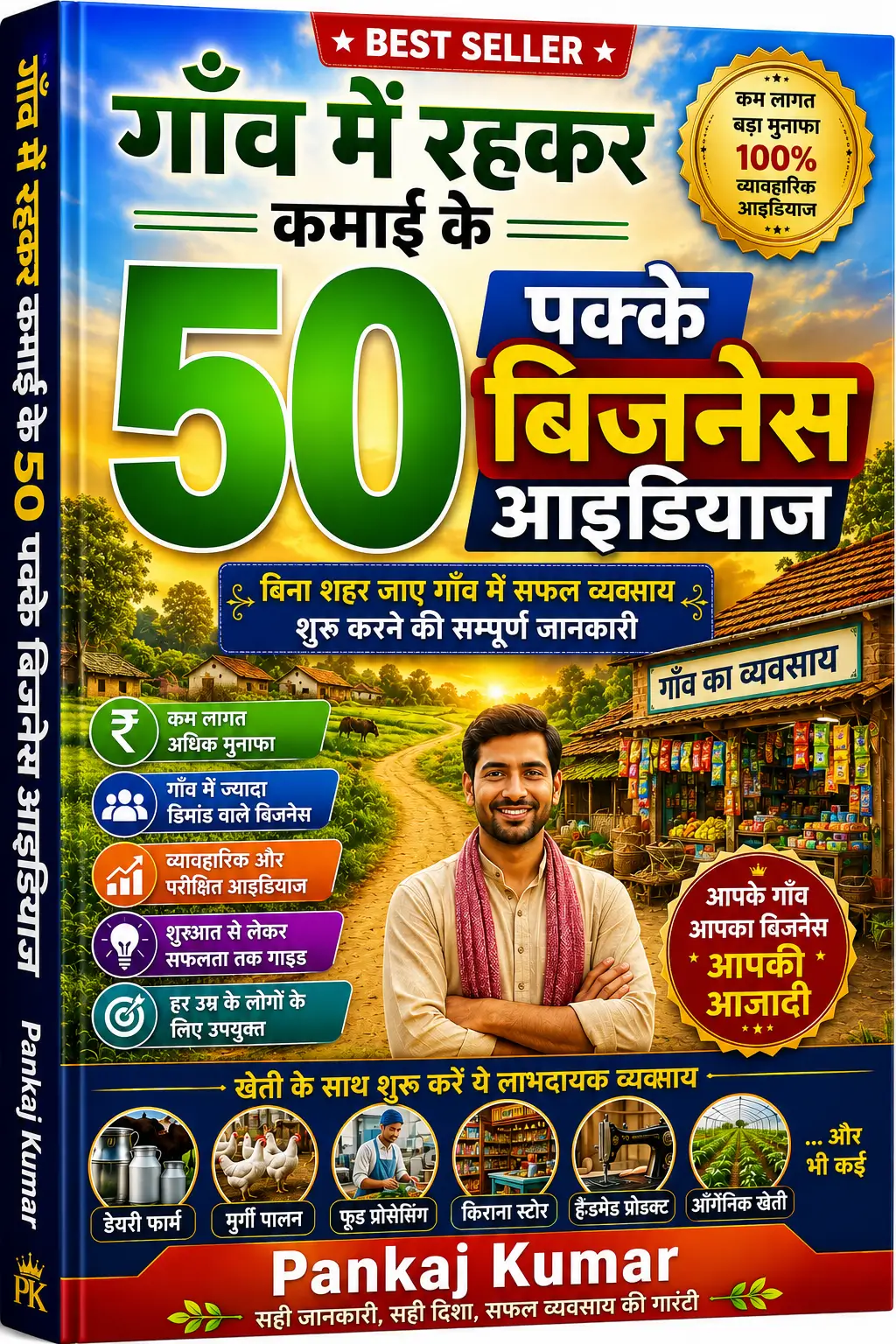 गाँव में रहकर कमाई के 50 पक्के बिजनेस आइडियाज ebook